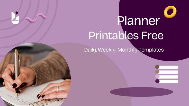 Planner Printables Free - Daily, Weekly, Monthly Templates