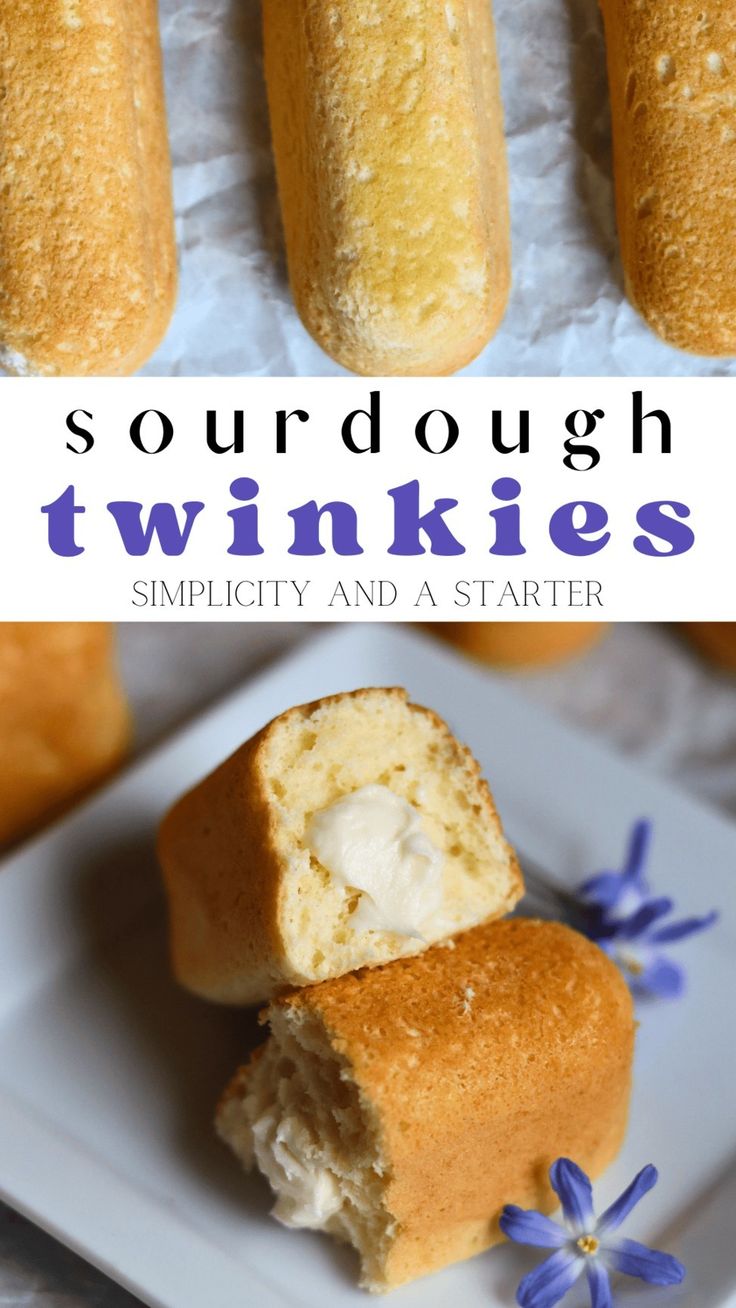 Twinkie Recipe, Homemade Twinkies, Twinkies Recipe, Hostess Twinkies, Recipe Using Sourdough Starter, Easy Buttercream Frosting, Sourdough Starter Discard Recipe, Homemade Sourdough, Sourdough Starter Recipe