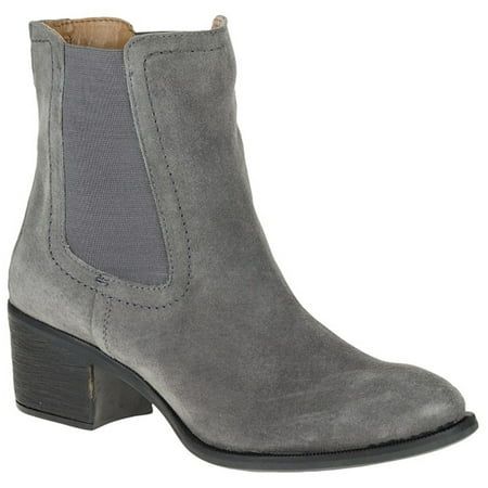 This classic Chelsea boot is crafted with tonal goring panels, a roomy almond toe and a low block heel on a grippy tread. Size: 6.  Color: Gray.  Gender: female.  Age Group: adult. Embroidery Boots, Shop Boots Online, Tall Winter Boots, Square Toe Boots, Shearling Boots, Timberlands Women, Womens Mid Calf Boots, Comfortable Heels, Winter Boots Women