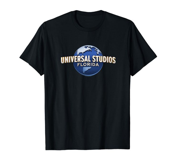 a black t - shirt with the words universal studios florida on it