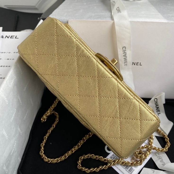 Size: (20x12x6cm) It comes with Dust box, Care manual, Tag and Paper bag. Luxury Bag, Cc Logo, Quilted Leather, Chanel Bag, Luxury Bags, Paper Bag, Clutch Bag, Fendi, Chanel