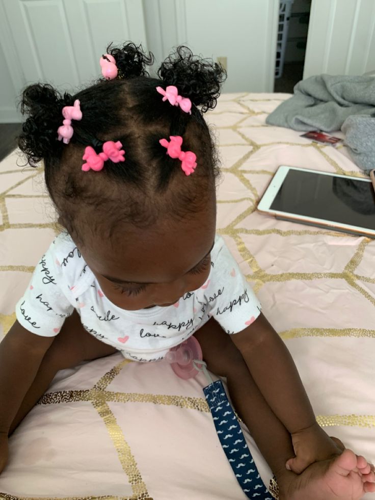 Curly Infant Hairstyles, 4 Month Hairstyles, Infant Braided Hairstyles, Babies Hairstyles Girl Black, 9 Month Old Baby Hairstyles, Hairstyles For Infant Girls Baby Black, Baby Girl Black Hairstyles, Baby Hairstyles Short Hair Black Kids, Baby Girls Hairstyles Black