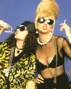 Fashion Whores. Trend Chasers. Chain Smoking. Drunken Boozers. It's "Absolutely Fabulous" dahhh-ling! Written by Dawn French and Jennifer Saunders. Patsy And Eddie, Birthday Funnies, Patsy And Edina, Edina Monsoon, Patsy Stone, Jennifer Saunders, Dawn French, Joanna Lumley, Ab Fab