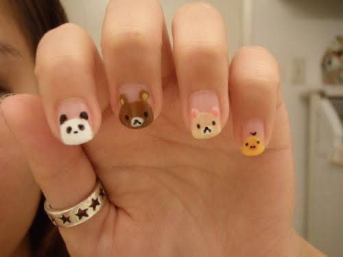 Animal Nail Art, Hello Nails, Cute Simple Nails, Different Nail Designs, Animal Nails, Pretty Gel Nails, Cute Gel Nails, Cat Nails, Kawaii Nails