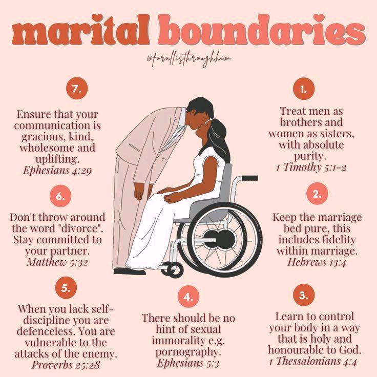 a woman in a wheel chair with the text, how to be married boundariess