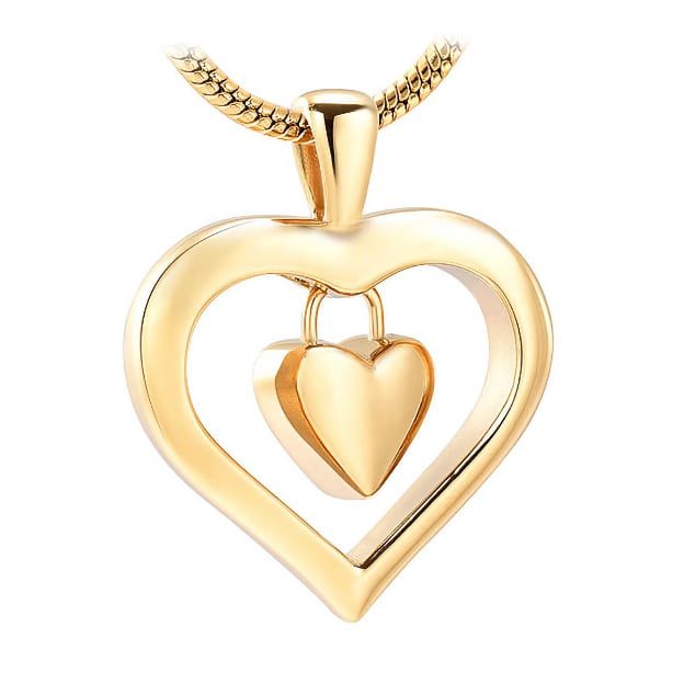 You can carry the remains of that person you love very close to your heart and wherever you are, show your love for that loved one. Do it with this beautiful Heart Charm Cremation Pendant that is made of high quality Stainless Steel that contains a small heart inside a larger heart. In order to fill this cremation pendant with cremains, it is necessary to open a hidden screw that is at the base of the heart. Accepts a small amount of ashes. We recommend putting a dab of glue on the screw to ensu Diamond Fashion Jewelry, Urn Necklaces, Memorial Necklace, Cremation Jewelry, Small Heart, Beautiful Heart, Diamond Fashion, Jewelry Bags, Heart Design