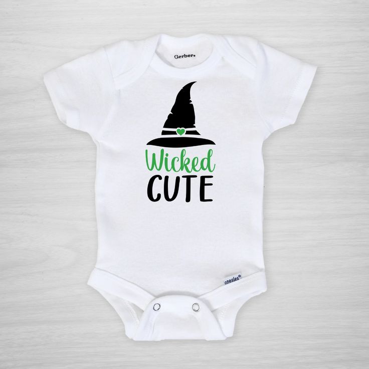 Wicked Cute Onesie® - Pipsy Boy Onesies, Embroidered Onesie, Cute Onesie, Cute Onesies, Halloween Onesie, Baby First Halloween, Cricut Halloween, Custom Onesies, Halloween Baby