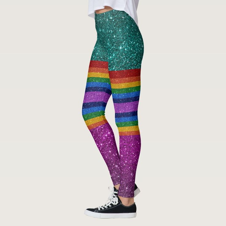 Bling Me Up Rainbow 8 Pop Fashion Leggings, Women's, Size: Medium, Tan / Dark Golden Rod / Old Lace Gender: female. Age Group: adult. Adult Onesies, Rainbow Dance, Dance Leggings, Glitter Images, Golden Rod, Party Goods, Rainbow Outfit, Fashion Leggings, Workout Attire