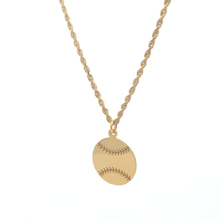 Kury Collection 14K Yellow Gold 20mm circle pendant Chain sold separately. Special orders can be engraved with text, numbers or quote. 5-8 weeks lead time. Circle Pendant, 8 Weeks, Lead Time, Yellow Gold, Baseball, Chain, Yellow, Pendant, Gold