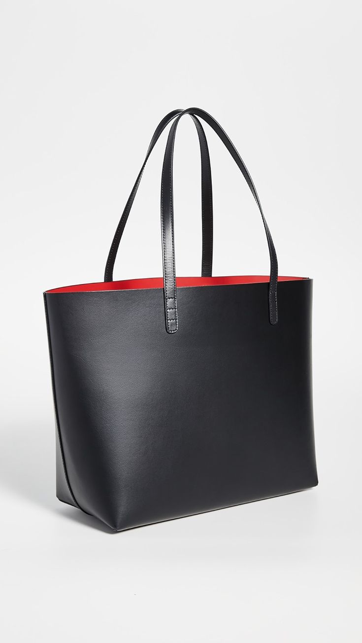 Mansur Gavriel Large Tote Bag | Shopbop Modern Formal Coated Canvas Bags, Sleek Shoulder Bag With Smooth Grain For Shopping, Sleek Smooth Grain Shoulder Bag For Shopping, Modern Saffiano Leather Shoulder Bag With Dust Bag, Sleek Leather Bag With Smooth Grain, Sleek Leather Shoulder Bag With Dust Bag, Sleek Calf Leather Bag With Leather Lining, Sleek Formal Bags With Leather Handles, Formal Sleek Bags With Leather Handles