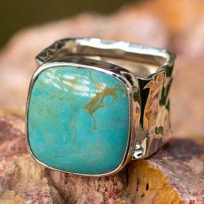 Spread Happiness! Antique Turquoise Jewelry, Turquoise Cocktail, Vintage Turquoise Jewelry, Turquoise Stone Jewelry, Vintage Turquoise Ring, Mens Chain, Antique Turquoise, Silver Turquoise Jewelry, Kay Jewelry