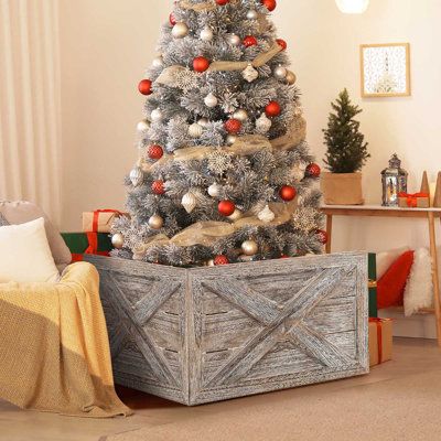 a decorated christmas tree in a living room