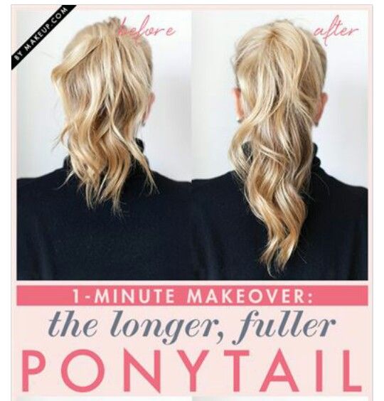 High Volume Hair, Fuller Ponytail, Ponytail Trick, Volume Ponytail, Ponytail Hairstyles Tutorial, Ponytail Tutorial, Double Ponytail, High Ponytail Hairstyles, Ponytail Hairstyles Easy