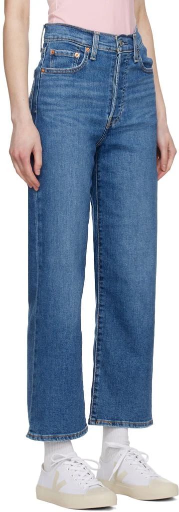 Levi's.Blue Ribcage Jeans.Straight-leg stretch cotton-blend denim jeans. Fading and whiskering throughout..· High-rise.· Belt loops.· Five-pocket styling.· Button-fly.· Leather logo patch at back waistband.· Logo flag at back pocket.Supplier color: Summer slide.86% cotton, 13% polyester, 1% elastane..Made in Sri Lanka..231099F069047 Ribcage Jeans, Summer Slide, Summer Jeans, Leg Stretching, Levis Women, Leather Logo, Rib Cage, Back Pocket, In Summer