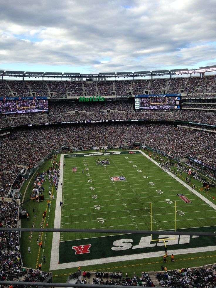 a football stadium filled with lots of people