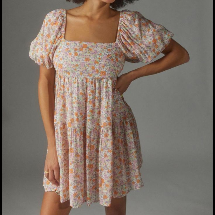 No Tags But Never Worn. Completely New Couldn't Take A Great Photo Of The Dress But Just Proof That It's Real!! Purchased At Urban Outfitters Size Xs But Can Definitely Fit An Xs To S, Maybe Even A Medium Send Me An Offer!! Trendy Pink Flowy Dress, Pink Square Neck Sundress, Trendy Ditsy Floral Print Dress For Day Out, Pink Ditsy Floral Print Dress With Puff Sleeves, Pink Ditsy Floral Print Knee-length Dress, Pink Puff Sleeve Dress With Ditsy Floral Print, Pink Ditsy Floral Knee-length Dress, Pink Knee-length Ditsy Floral Dress, Pink Ditsy Floral Print Mini Dress