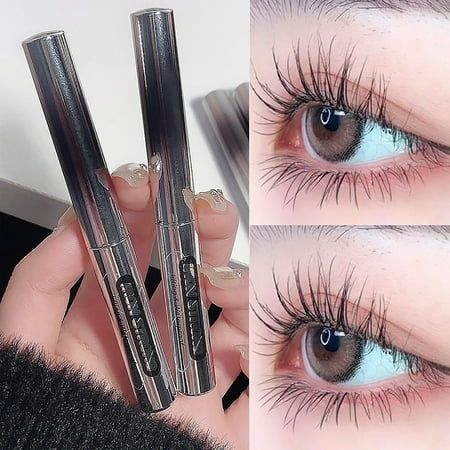 Features: LONG LASTING FOR 12 HOURS 4D silk fiber mascara with perfect effectAfter use, eyelashes long and thick, Do not take off makeup, let your eyes flicker. Create exquisite makeup This Mascara will never let you down, instantly lifts lashes while voluming and lengthening in the -black . The unique flexible silicone brush is shaped to comb though each lashs from posterity to tip, delivering a buildable look that never clumping or flaking. Gets you high definition and well separated lashes, w Best Curling Mascara, Metal Mascara, Black Brown Mascara, Lengthen Eyelashes, Curling Mascara, Brown Mascara, Fiber Mascara, Mascara Makeup, Curling Eyelashes