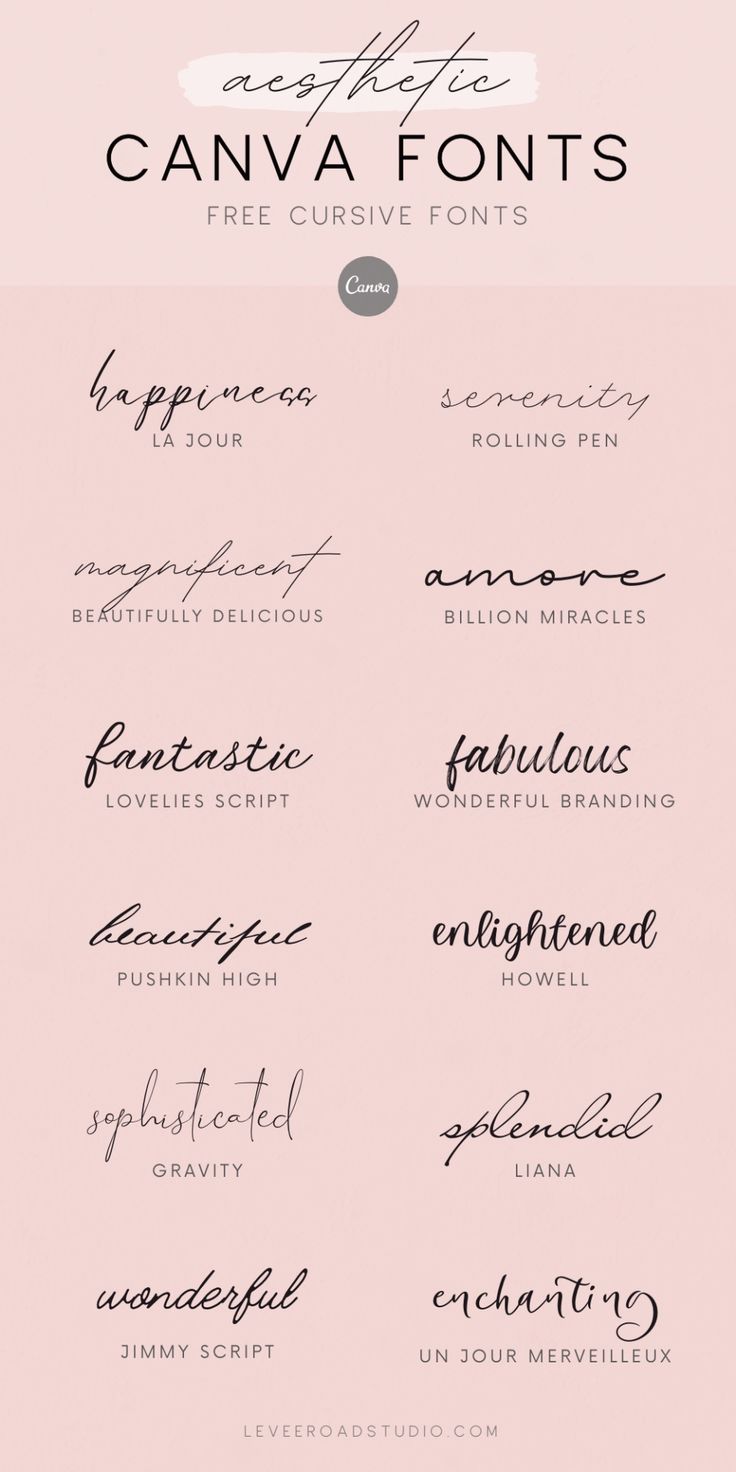 some type of font that has been used to write the names for different types of lettering