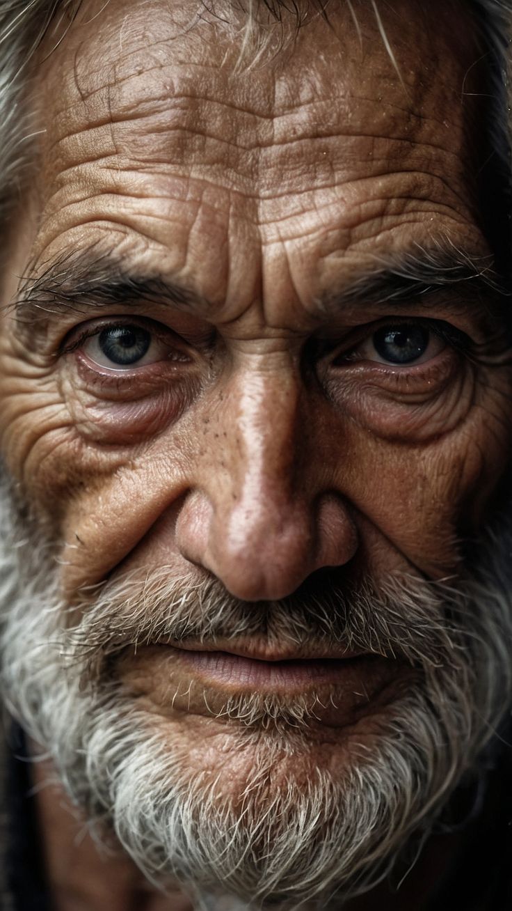 an old man with grey hair and beard