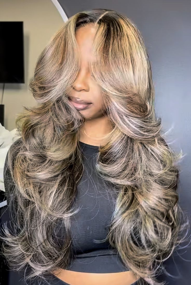 2x6 Closure, Blonde Highlight Wig, Blonde Lace Front Wigs, Hair Color Techniques, Hair Laid, Chic Hairstyles, Lace Hair, Hair Life, Honey Blonde