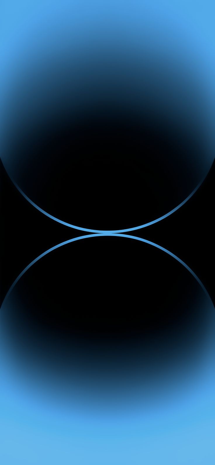 an abstract black and blue background with curved lines