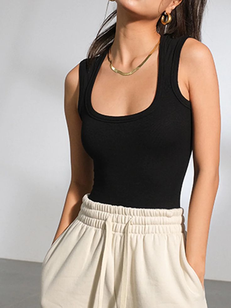 Details Composition: 80% Cotton, 20% Elastane Design: Plain Style: Casual, Basic Thickness: Regular Sheer: No Material: Ribbed Sleeve Length: Sleeveless Neckline: Square Neck Occasion: Leisure Size & Fit Stretch: High Stretch Fit Type: Slim Fit Cm Inch Size Length Shoulder Hips Waist Bust XS 68.5 29.5 58 52 60 S 69 Long Midi Dress, Cocktail Dress Party, Spring Outfit, Square Neck, Jumpsuit Dress, Dresses For Sale, New Dress, Skirt Set, Jumpsuit Romper