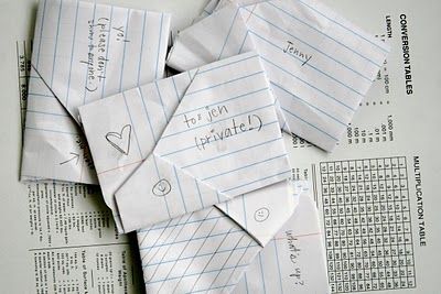 some pieces of paper that have been placed on top of each other with the words before text messages, these were the good old days