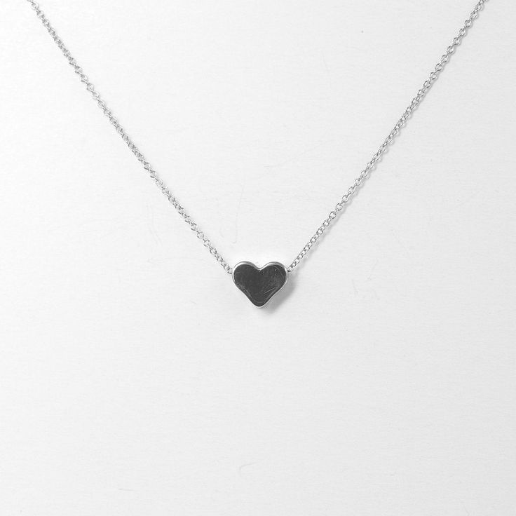 "◈ Brilliant Forever ◈ ● 6mm Heart Pendant ● - 14k Solid White Gold. Rose Gold. Yellow Gold - Pendant height: 6 mm - Pendant width: 7 mm - Necklace length : 14\" ~ 20\" Solid 14k Italy Rolo Chain ◈◈ 8mm Heart Necklace ◈◈ https://etsy.me/31p42Hs Made to Order, All Handmade in United States. 18K Available upon request please contact us. ♥ Dainty Necklaces Section ♥ Diamond Necklaces: https://etsy.me/2rMt3uY Please visit our Unique & Classic jewelry shop >> https://etsy.me/2X6AbAH ------- Simple Heart Pendant Jewelry For Anniversary, White Gold Charm Necklaces For Valentine's Day, Everyday White Gold Charm Necklaces For Valentine's Day, Minimalist White Gold Heart Necklace With Adjustable Chain, Minimalist White Gold Heart Necklace For Everyday, Silver Heart-shaped 14k Gold Charm Necklace, Minimalist Silver Heart Necklace In 14k Gold, Gold Necklace Dainty, Dainty Necklaces