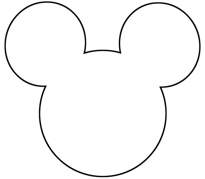 a mickey mouse head cut out