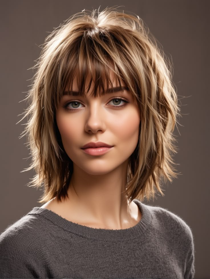 Messy Shag Haircut Long, Medium Straight Haircuts For Women, Hairstyle For Straight Short Hair, Shag Cut Short, Shag Haircut Short, Shag Hairstyles With Bangs, Bob Pixie Haircut, Hairstyles Medium Length Hair, Bob Hair Ideas