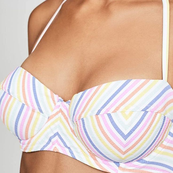 Kate Spade New York Beach Stripe Bikini Top - Nwt - Underwire - Halter Style Top - Hardwear Enclosure On Back - Smoke Free Home 1737 New York Beach, Cute Swimsuits, Halter Style, Kate Spade New York, Shopping Cart, Womens Swim, Pink White, Top Styles, Kate Spade