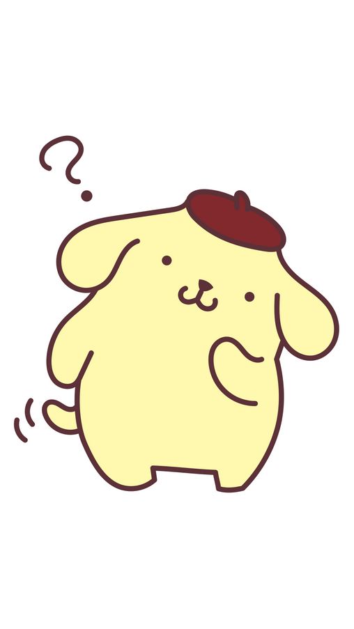 a drawing of a dog with a hat on its head and question marks above it