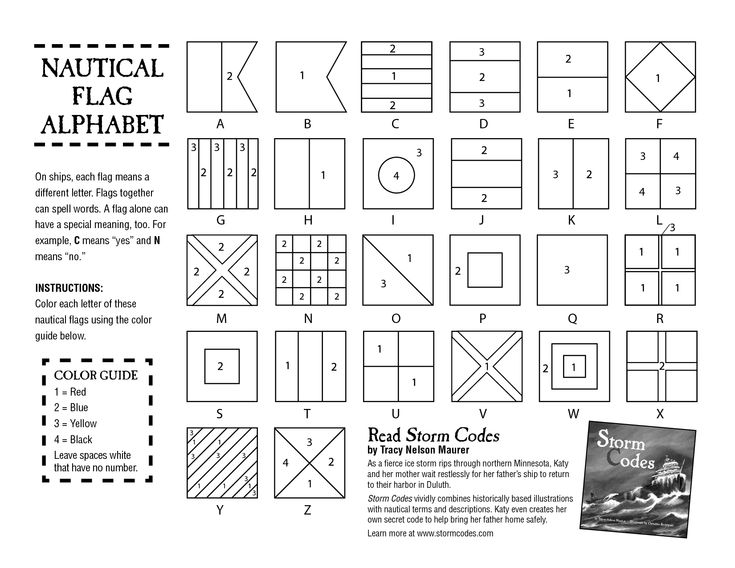 the instructions for how to make nautical flags and other things that can be found in this book