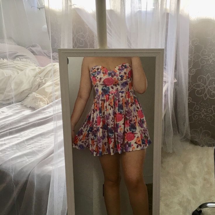 Lovely Floral Print Babydoll Dress! Sush A Pretty Print, Perfect For Sunmer! Only Tried On, Never Worn Out. It Is Quite Short On Me, For Reference I’m 5’6, Honestly Closer To 5’6.5, And My Waist Is 29.5 Inches. Cute Pink Strapless Dress, Cute Strapless Summer Dresses, Cute Fitted Sleeveless Floral Dress, Multicolor Floral Print Strapless Sundress, Strapless Pink Sundress For Garden Party, Pink Floral Strapless Summer Dress, Cute Sleeveless Lined Mini Dress, Cute Sleeveless Mini Dress For Dress-down Occasions, Cute Sleeveless Mini Dress For Dress Down Occasions