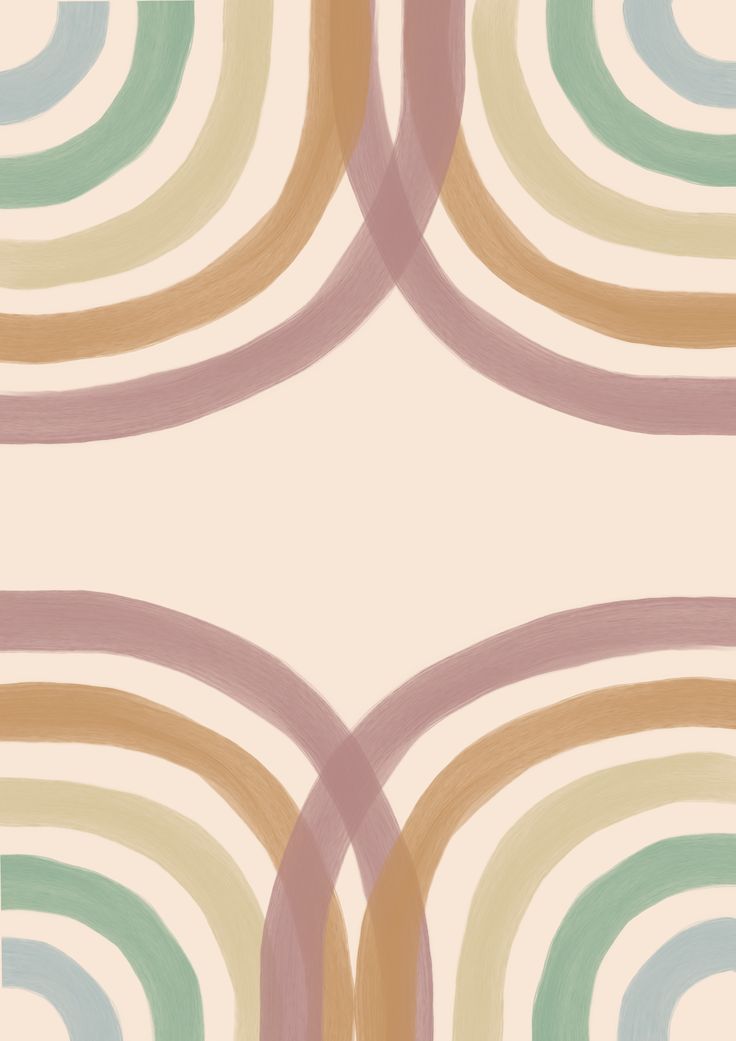 an abstract painting with circles in pastel colors on a white wallpaper design background