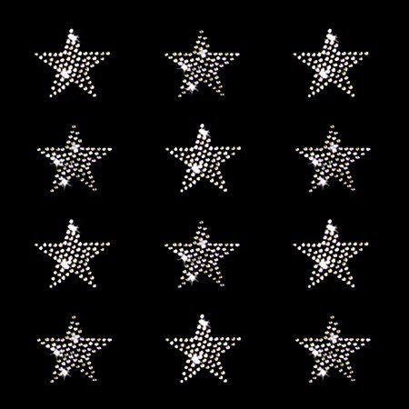 Sparkly stars are great for any occasion. This clear little star Iron-on rhinestone transfer is perfect paired with a dance or patriotic design. Try it on your sleeve or on the back shoulder of a shirt! Each star about 1.6 inches. Design by JCS Rhinestones. Rhinestone Tee Shirts, Rhinestone T Shirt Design, Diy Rhinestone Shirt, Rhinestone Clothes, Rhinestone Shirt Designs, Diamond Clothing, Rhinestone Outfit, Diy Bling, Rhinestone Shirt