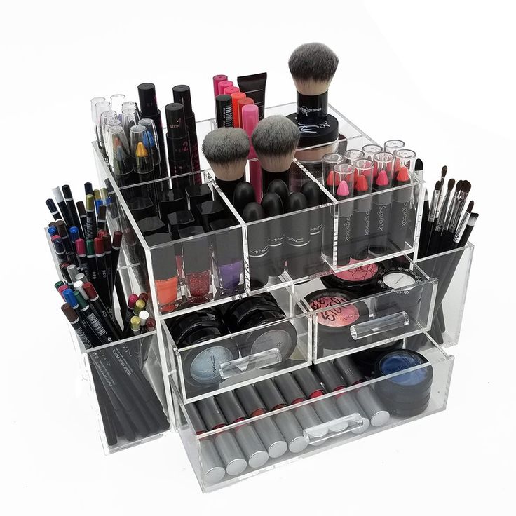 The OnDisplay Amara Tiered Cosmetic Organizer neatly stores all your makeup in one simple and awesome design. Constructed of heavy duty ultra clear premium grade acrylic, the Amara 3 Drawer Tiered Acrylic Cosmetic/Makeup Organizer features 3 pull out drawers in various sizes allowing for easy storage of all your finishing touches. Great for storing all your cosmetics including lipsticks, mascara, pencils, lip liner, glosses, foundations, eye shadows and brushes. Also can be used for any variety Acrylic Drawers, Acrylic Organizer Makeup, Drawer Divider, Cosmetic Display, Cosmetic Box, Cosmetic Organizer, Makeup Organizer, 3 Drawer, Jewelry Organizer