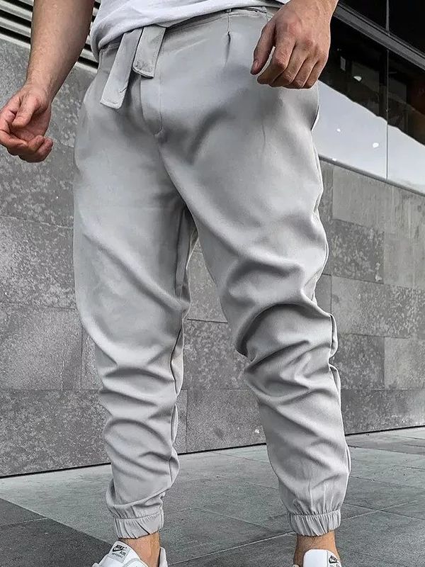 Men's Skinny Slim Fit Drawstring Trouser Grey Essential Track Pants Fitted Pants With Drawstring, Guys In Sweatpants, Check Pants, Men Jeans Pants, Mens Summer Outfits, Jogger Pants Casual, Trendy Mens Fashion, Off White Shoes, Mens Suit Jacket