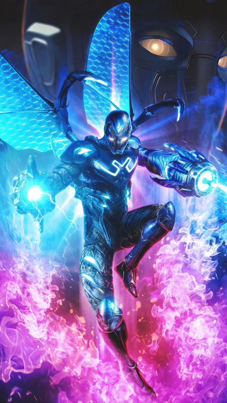 Metallic Marvel Blue Beetle Unleashed 5k Blue Beetle Wallpaper, Blue Beetle Young Justice, Dc Blue Beetle, Blue Beetle Dc, Spiderman Crossover, Blue Beetle Jaime Reyes, Blue Beetle Movie, Anime Hypebeast, Futuristic Samurai