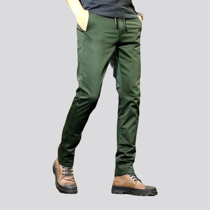 Introducing our mid-waistline slim men's jeans pants from the 2024 Spring Collection, featuring a millennium vibe that will elevate your wardrobe to new heights!Distinctive Features: y2k Style: Transport yourself back to the iconic era of the 2000s with these sleek and vogue jeans, perfect for any fashion-forward man. Color Variety: Available in a range of vibrant and muted colors, these jeans are sure to suit any vibe and personality. Slim Fit: Patterned to hug your body in all the right places Men Jeans Pants, Denim Pants Mens, The 2000s, Khaki Color, Grey Khakis, 2000s Fashion, Slim Waist, Muted Colors, Color Khaki