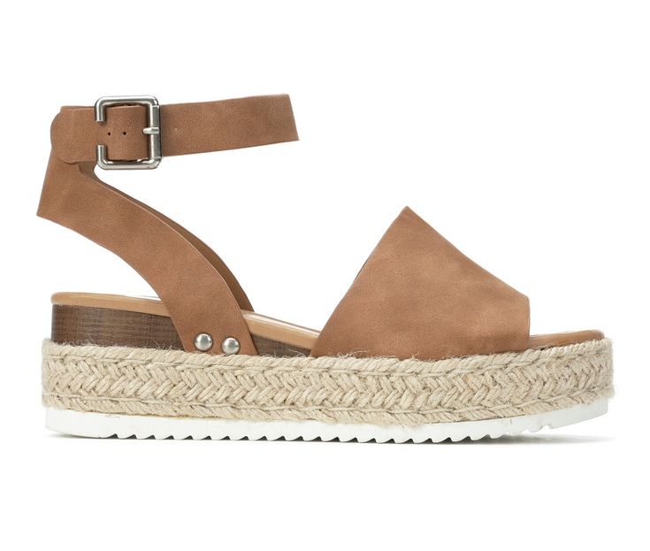 Women's Soda Topic Flatform Sandals Comfortable Wedges Sandals, Flatform Sandals, Strap Wedge, Shoe Carnival, Espadrille Sandals, Womens Sandals Flat, Casual Sandals, Sandals Summer, Platform Wedges