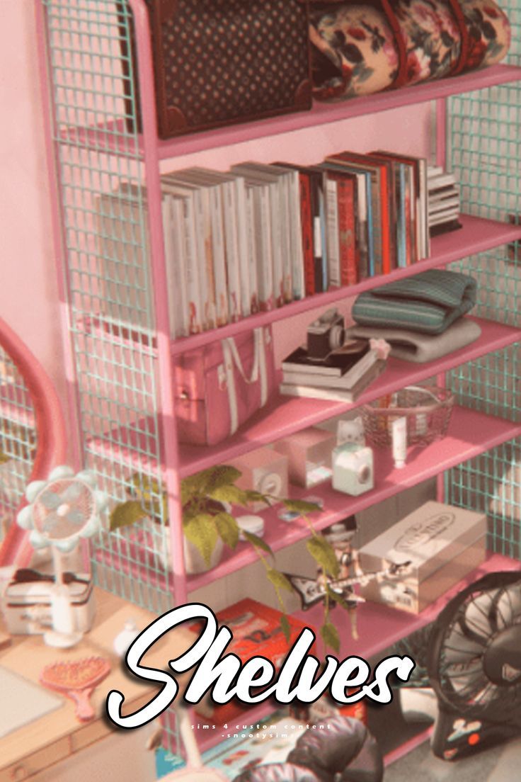 shelf cc Sims 4 Rooms, Cc For Sims 4, Shelf Designs, Designing A Home, Sims Packs, Sims 4 Bedroom, Mod Decor, Sims 4 Clutter, Sims 4 Game Mods