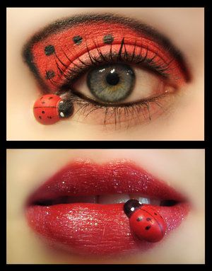 Ladybuck Bee Costume Makeup, Ladybug Makeup, Ladybug Halloween, Ladybug Costume, Creepy Halloween Makeup, Diy Costumes Women, Animal Crossing Memes, Bee Costume, Eat My