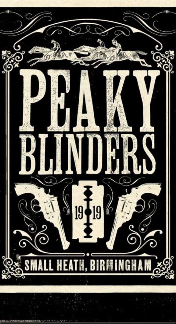 the logo for peaky blinders