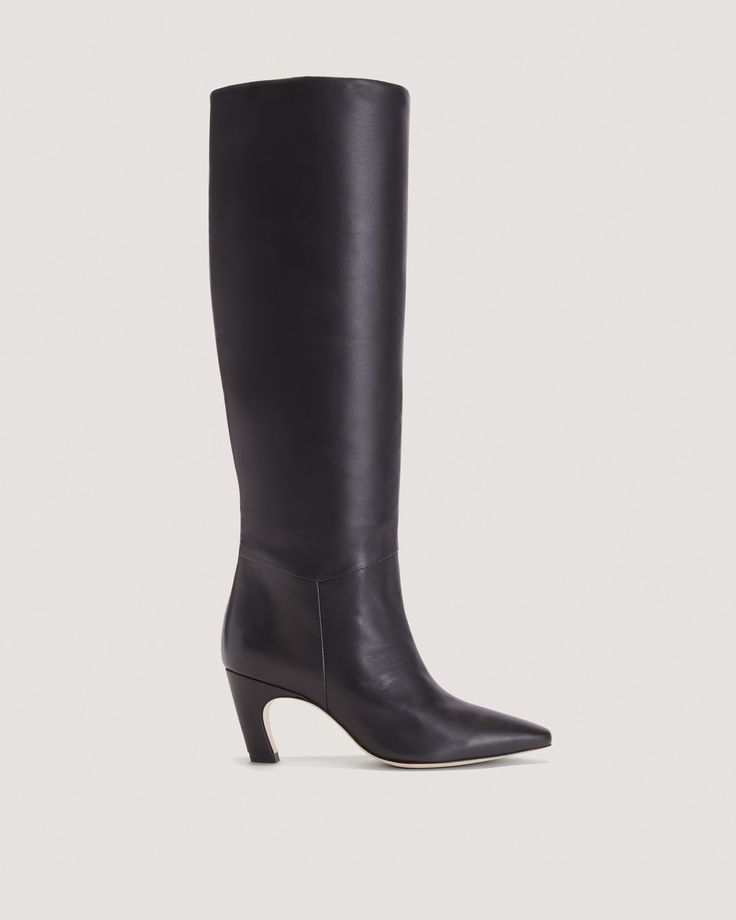 The Knee-High Banana Heel Boot Black – Everlane Heel Boot, Fall 24, Black Heel Boots, Flat Sneakers, Friday Sale, Nappa Leather, Black Friday Sale, Boot Shoes Women, Knee High Boots