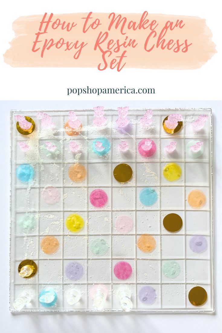 how to make an epoxy resin class set with paint and sprinkles