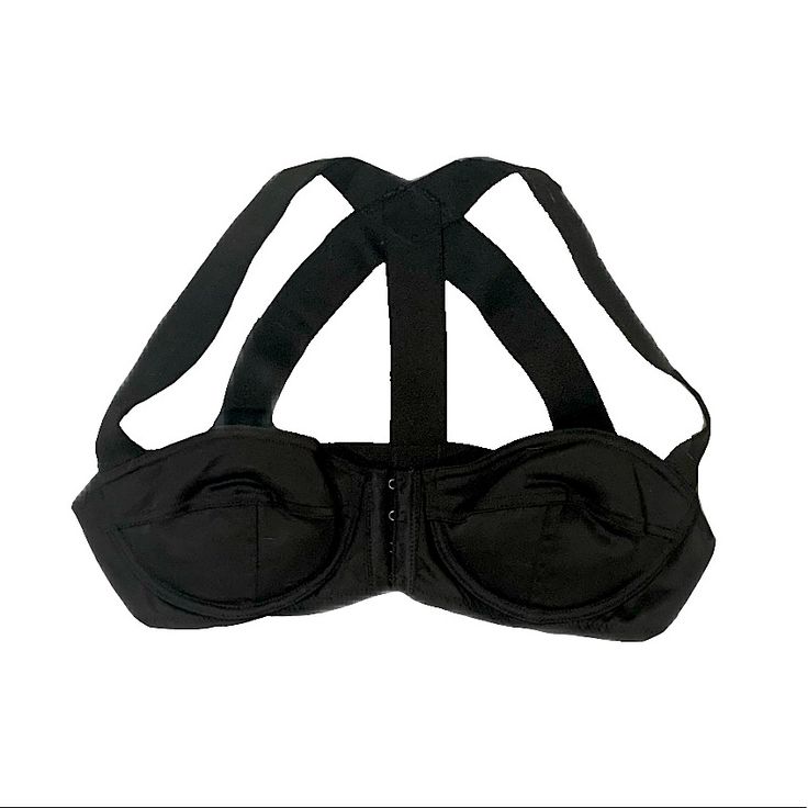 Stretchy Spandex Straps Bra Hooks In The Front Never Worn Black Nylon Bra With Straps, Fitted Underwire Bra With Straps, Fitted Push-up Bra With Straps, Party Nylon Bra With Padded Cups, Party Bra With Padded Cups, Black Bra For Club, Evening Underbust Bra, Party Bra With Removable Pads In Nylon, Fitted Underbust Bra With Built-in Support