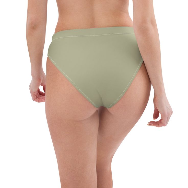 Matched with your favorite top, our green high waisted bikini bottom promises the most comfty swim you'll ever have. Brand: BOHIQ Bottom: High Waisted Color: Green UPF50+ protection Fabric: 81% REPREVE recycled polyester, 19% LYCRA XTRALIFE Fabric is OEKO-TEX 100 standard certified Fabric is Global Recycled Standard (GRS) certified Double-layered and non-reversible Tear-away care label Zig-zag stitching Care instructions: To make your Bikini last longer, thoroughly rinse it off after each use and get rid of any chlorine/salt residue. Green Swimwear With Wide Waistband For Beach, High Waist Seamless Green Bottoms, Green Seamless Bottoms For Beach Season, Seamless Green Bottoms For Beach Season, High Waist Green Bottoms For Poolside, Green High Waist Stretch Swimwear, Green Stretch Tankini With Briefs, Green Swimwear With Wide Waistband For Summer, Green Brief Tankini For Vacation