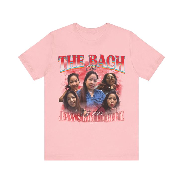 Custom The Bach Club Shirt, Custom Location Bachelorette Shirt, Personalized Bride Shirt, Future Bride Shirt for Bridal Party 💫Dual side seams hold the garment's shape for longer. 💫100% Airlume combed and ringspun cotton (fiber content may vary for different colors) 💫Light fabric 💫Runs true to size 📢 Contact us if you need more information: 👉🏿Designed specifically for individuals, companies, groups, families, or any customized idea on a shirt. 👉🏿Buy a quantity of 10 shirts or more to re Bachelorette T Shirt Ideas, Bachelorette Party Tshirt Ideas, Bride T Shirt, Funny Bachelorette Shirts, Bachelorette Party Tshirts, Bachelor Party Shirts, Engagement Humor, Funny Bachelorette, Bachelorette Tshirts