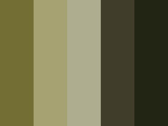 the color palette is brown, green and gray with some black on it's side